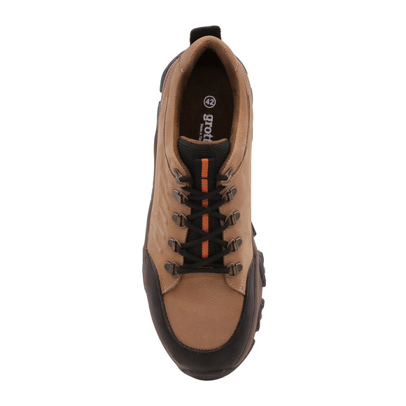 Buty trekking niskie skórzane sznurowane męskie / młodzieżowe