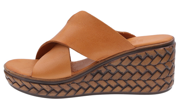 Wysokie klapki damskie profilaktyczne na koturnie